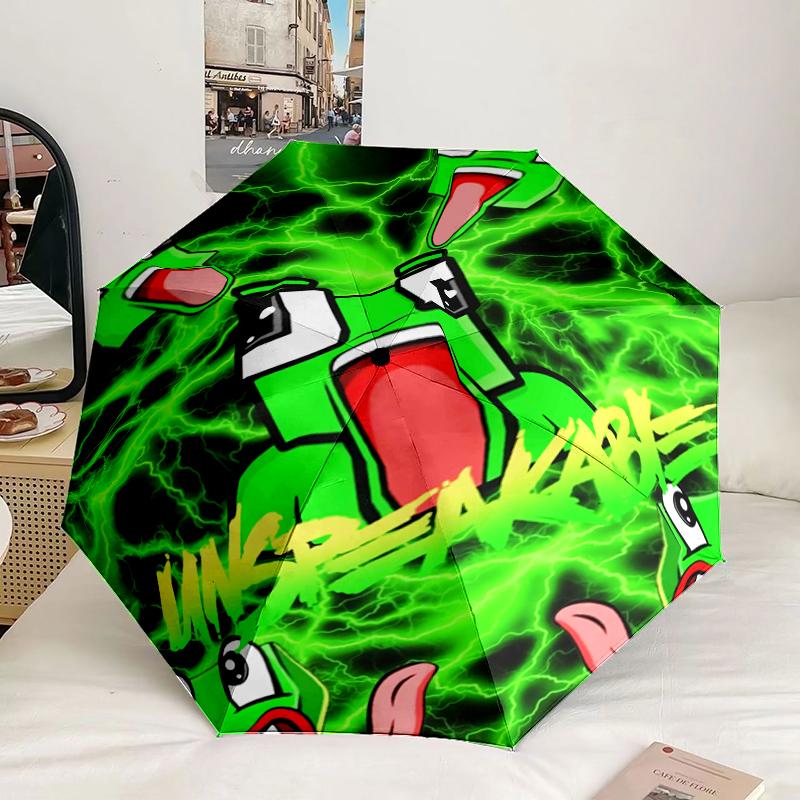 Colorful Game Friends Umbrella 8-Frame for Travel, Camping, Casual Lightweight Portable Umbrella, Essential for Every Family Holidays Gift