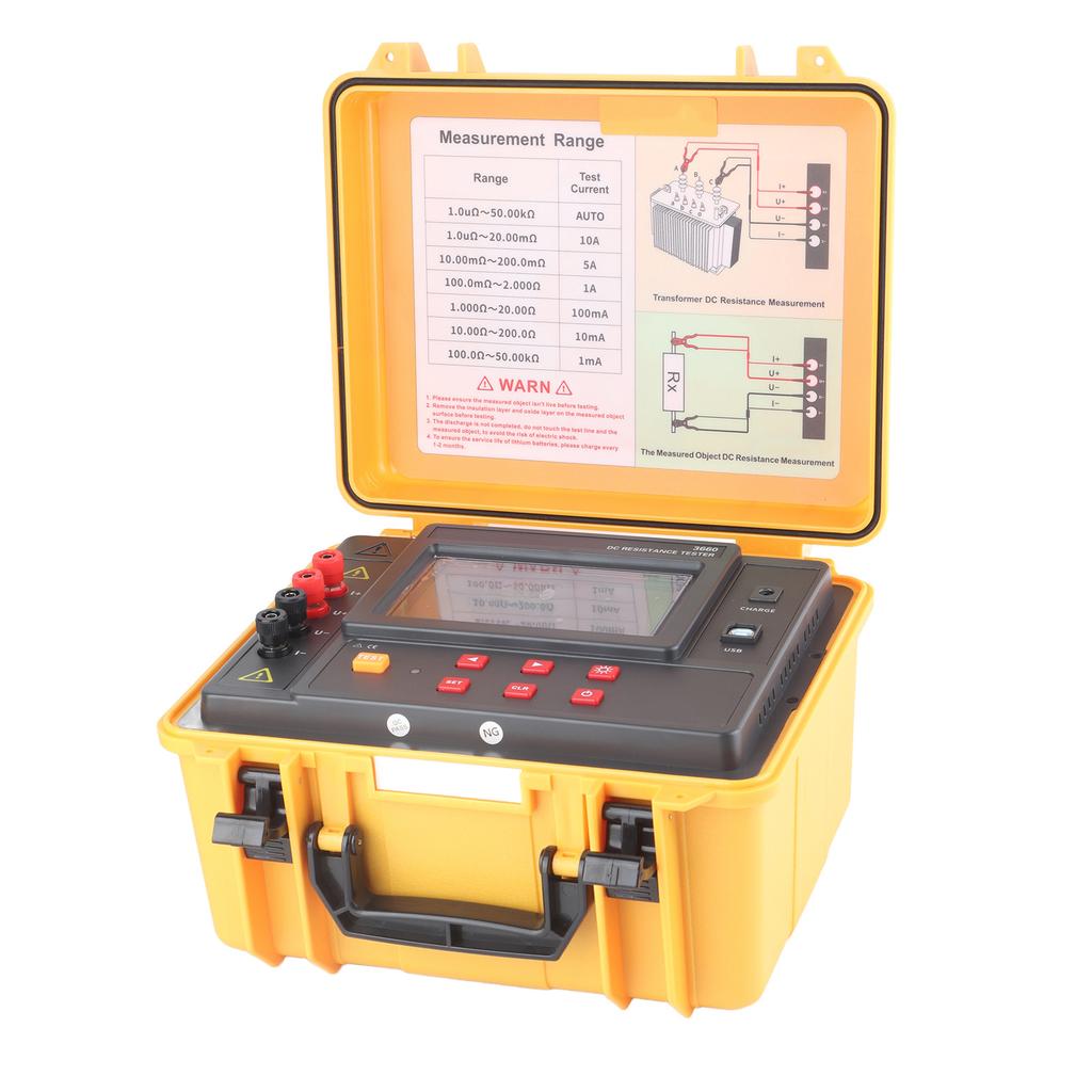 Transformer Direct Current Resistance Tester 2 Testing Mode DC Low Resistance Tester