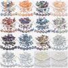 Moon and Star Glass Beads Set: Iridescent DIY Bracelet & Necklace Kit
