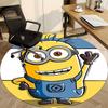1PC Minion Office Round Area Rug, Indoor Mat Suitable For Office, Under Office Chairs Bedroom Living Room Home Decor, Room Deco1100
