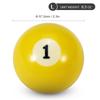 Funien 57.2mm Adult Billiard Ball Pool Ball Set, Full Size American Standard Billiard Ball Set of 16 Balls, Durable Synthetic Resin Billiard Balls