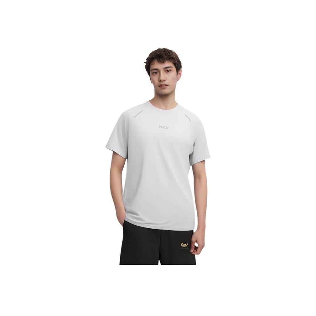Li Ning Wade Series Lässiger Einfacher Buchstaben-Pullover Rundhals Bequem Vielseitig Sport Kurzarm T-Shirt Herren Tops ATSV057-2