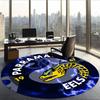 Parramatta Eels (1) Round Office Rug Decorative Floor Rug for Office Bedroom Living Room and Home Space