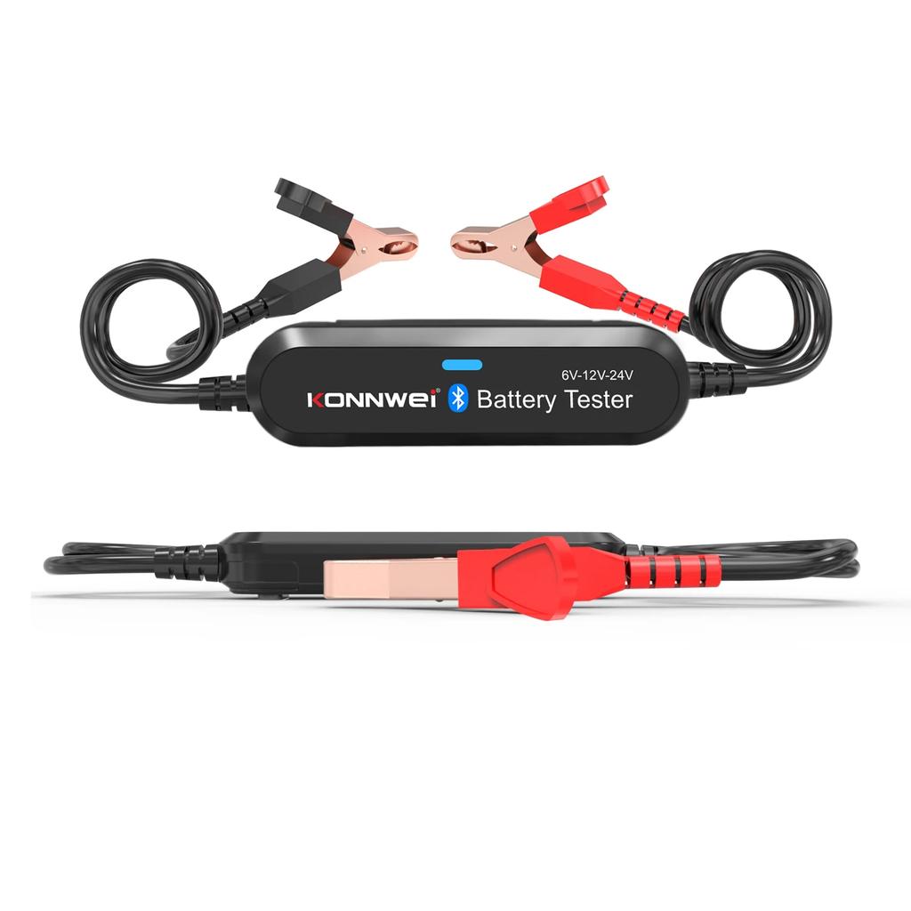 KONNWEI BK200 6V 12V 24V Bluetooth 5.0 Car Motorcycle Truck Battery Tester Battery Analyzer 2000 CCA Charging Cranking Test Tool