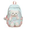 Cute Plush Bear Backpack Bear Doll Cute Schoolbag Cute Student School Bag  Outdoor Use
