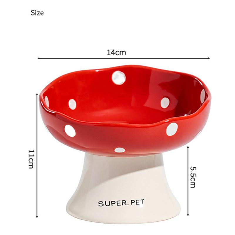 Non Slip High Cat Bowl For Senior Cats Neck Pain Elevated For Neck Health Digestion For Home