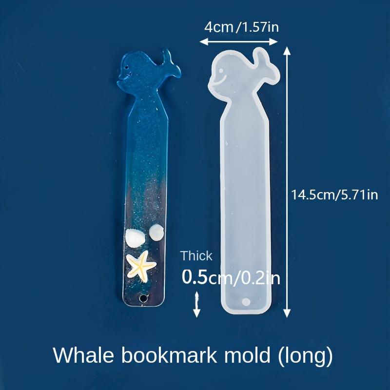 Silicone Animal Shape Bookmark Mold, DIY Epoxy Resin Casting Tool with Tassels Pendants for Jewelry Handmade Art Craft Making