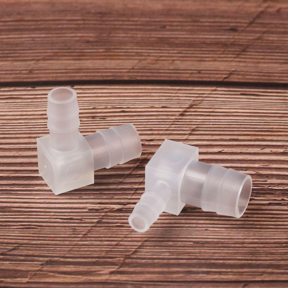 10Pcs New PP Plastic Elbow Connectors 90 Degree 4-20mm Aquarium Tank Fittings Transparent Pagoda Hose Joint Garden Irrigation