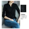 Pure Cotton Long-sleeved T-shirt Women's Stand-up Collar Bottoming Shirt Autumn New Korean Style Fashion Top