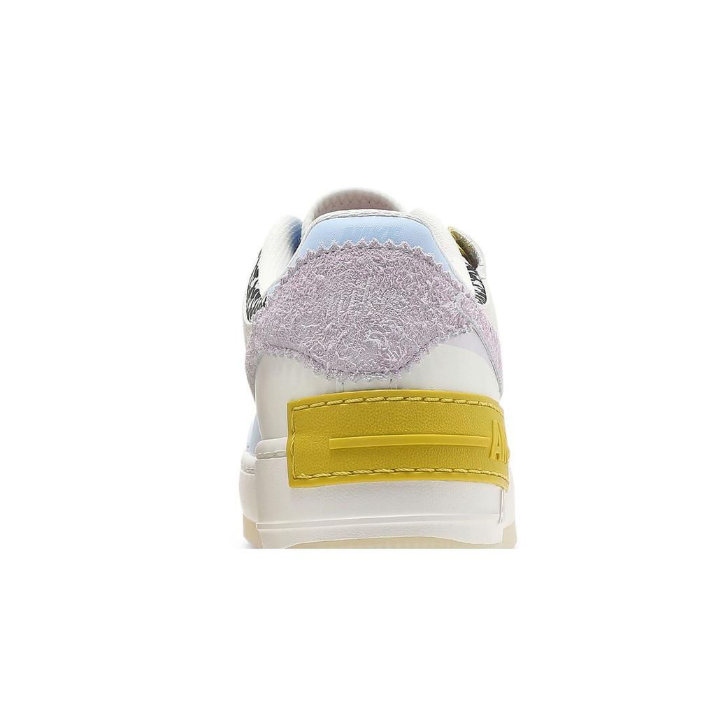 Nike Womens Air Force 1 Shadow 'Patchwork' (women's sizes) Sail / Hydrogen Blue / Bright Citron / Doll Skateboard Shoes DM8076 100