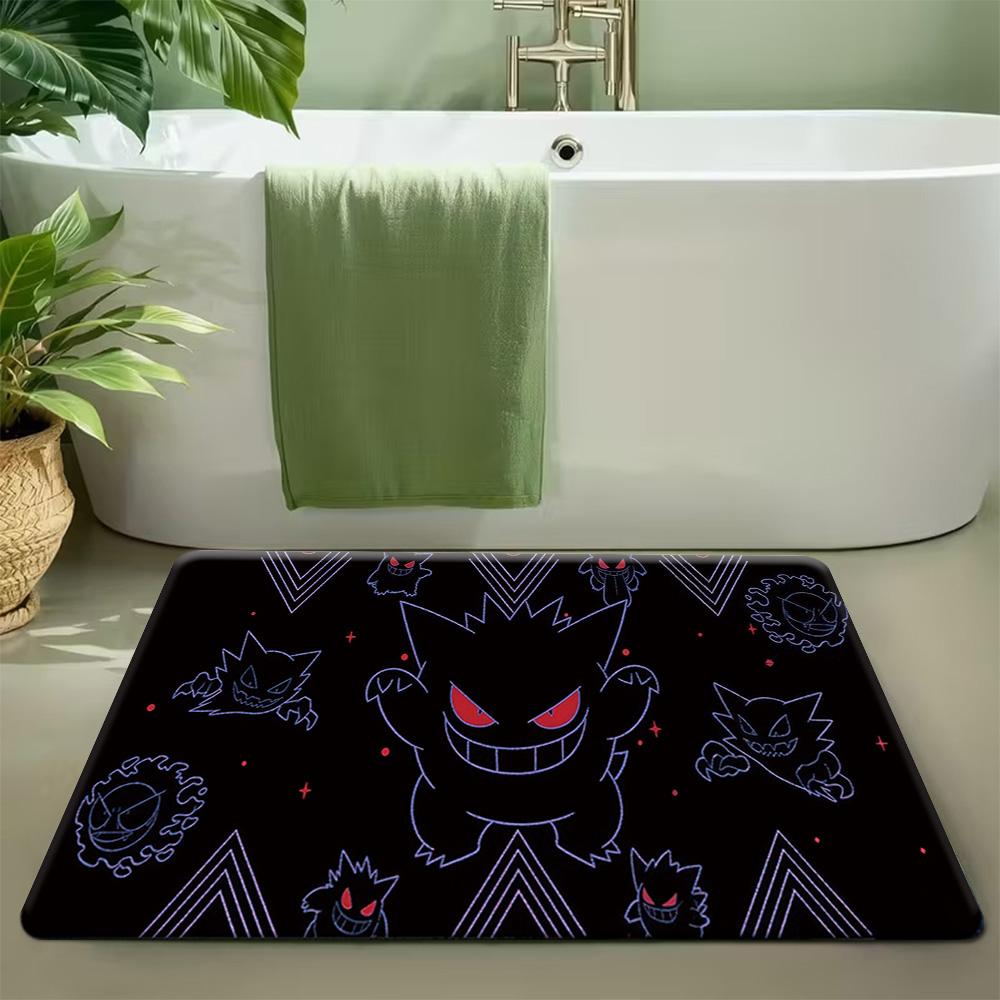 

Pokemon Gengar and Clefairy Night Forest Print Non-slip Doormat, Soft Absorbent Floor Rug for Home Decor 40cm x 60cm