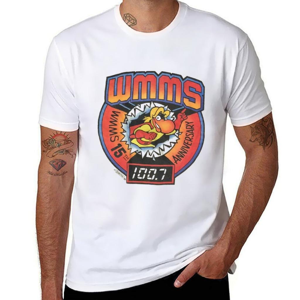 WMMS th anniversary TShirt Running Gym Short Sleeve Sports Tee