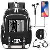 Mochila escolar de gran capacidad con correa para el hombro; set de tres piezas para estuche de lápices de estudiante