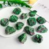 Natural Ruby Zoisite Raw Stones Reiki Healing Crystal Red Green Treasure Gem Aromatherapy Stone Diffuser Meditation For Gift