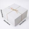WTEMPO 5PCS 10*10*20CM Premium Gift Boxes Kraft Paper Gift Boxes with Hemp Ropes Creative DIY Presents Packaging Boxes