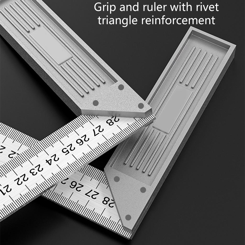 High Precise Measuring Tool Protractor Square Right Angle Ruler With Ergonomic Design For Carpentry Architects Students