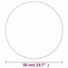 VidaXL Wall Mirror 50 Cm Round Glass Wall Decoration Living Room Home 245703