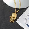 Basketball Hoop Pendant European and American Hip-hop Creative Necklace