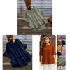 Ice Silk Blouse With Ruffle Sleeve For Casual Wear In Spring