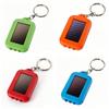 Portable Solar Powered Led Flashlight Keychain With Hand Crank For Outdoor Camping