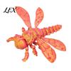 Handheld Fidget Toy 3D Printed Dragonfly Figurine, Articulated Model with Movable Joints, Toys Stress Relief Insect for Desk Decoration PLA Models