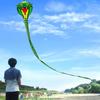 This snake-shaped kite is perfect for beginners. It's easy to assemble and launch. Suitable for adults and children, and ideal for family trips. 8