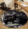 Batman Pattern Round Rug, Indoor/Outdoor Mat, for Picnic, Gameroom, Bedroom, Office, Living Room, Home Decor Carpet, Birthday Gift
