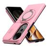 Sliding Camera Lens Cover Armor Phone Case For VIVO V40 V2348 V40Pro V2347 V50 5G V2427 Metal Ring Stand Holder Shockproof Shell