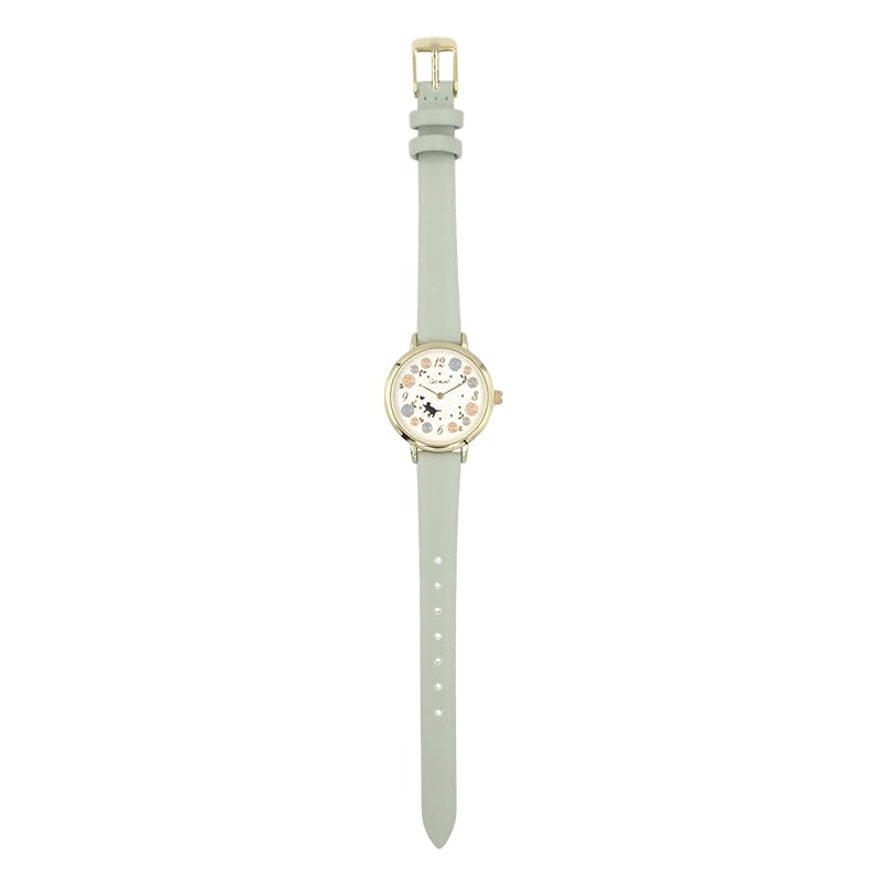 follow Wristwatch catmint Flower Cat Rolling Watch GR (Follow) (Catmint) N01026S-1