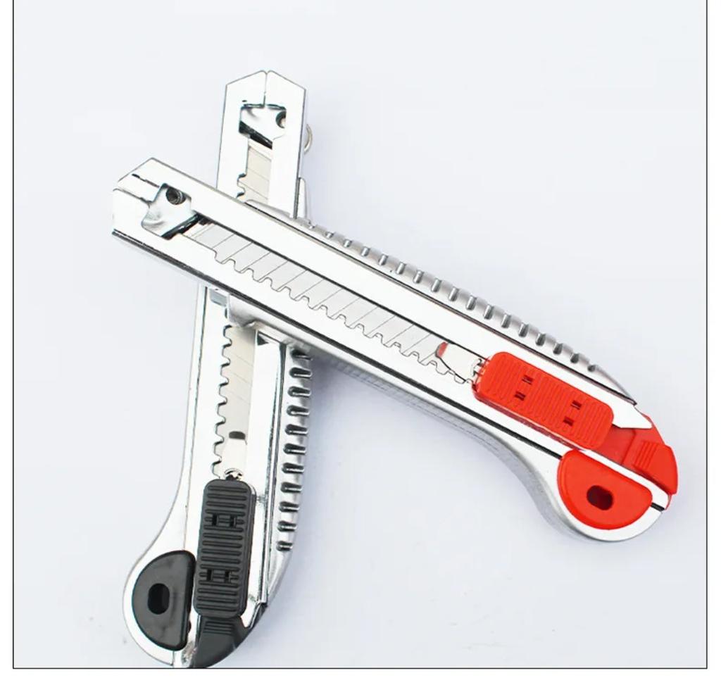 Five-burst Heavy Utility Knife Multi-color Optional Cutting Fast Industrial Office Paper Cutting Utility Knife 18MM