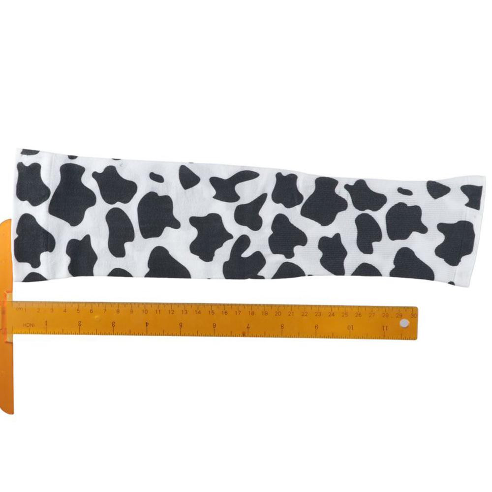1Pair UV Resistant Sleeve Cover Cow Pattern Ice Sleeves Durable Ice Silk Sleeves  Outdoor