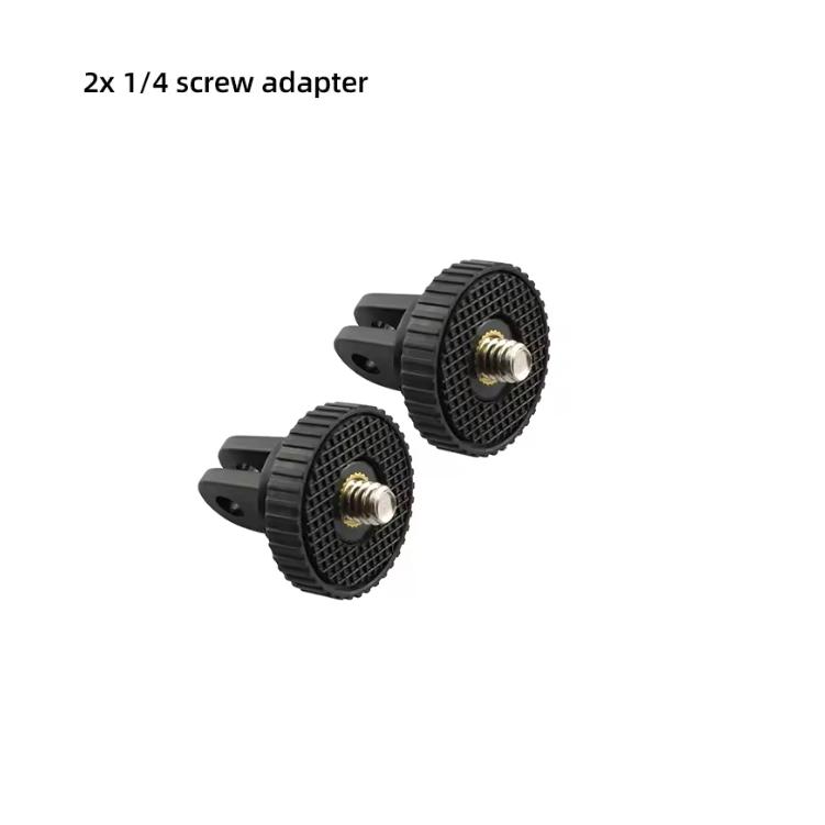 Dual Twin Mount Set 1/4   Screw Adapter for GoPro Hero 13 12 11 10 9 8 5 Insta360 SJCAM AKASO DJI OSMO Action Camera Accessories