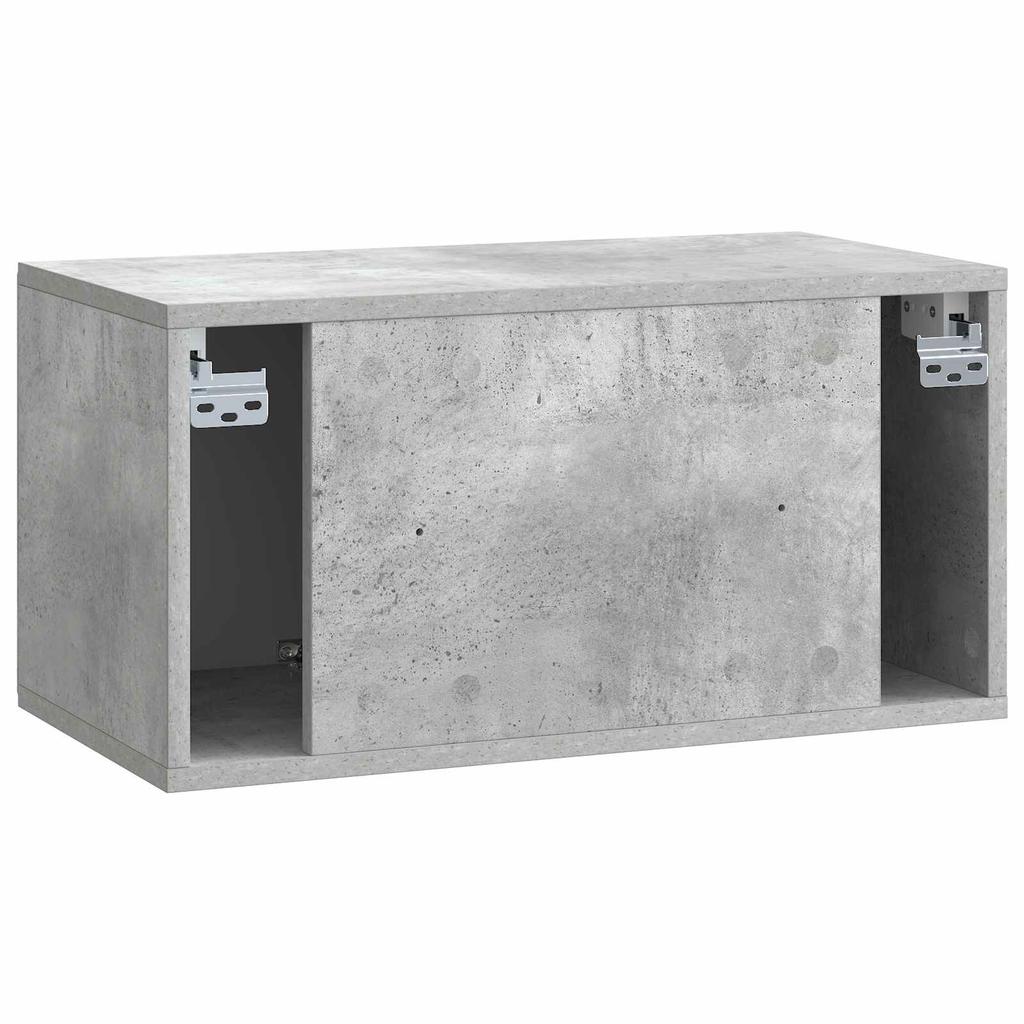 Wall Mounted TV Cabinet 59.5 x 31 x 30 cm Concrete Grey