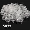 50/100/200pcs 2.5ml Clear Cosmetic Bottles Containers Pot Sample Clear Cream Jar For Nail Arts Small Clear Can Tin For Balm