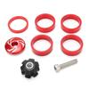 Fahrrad Steuersatz Gabel Oberteil und Ahead-Kralle mit Aluminium-Schraubensatz für Fixed Gear 5410T Set