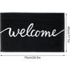 PVC Door Mat, Love Home Front, Foot Pad, Home Garden Decoration, Outdoor Carpet, Black and Gray, Rectangle Floor,Mall Hotel