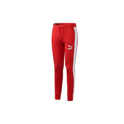Contrast Knit Joggers Men Bottoms Red 595983-11