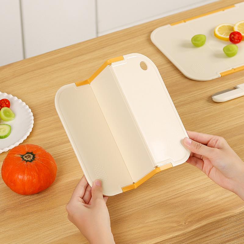Foldable Cutting Board With Transfer Function Non Slip Chopping Board For Kitchen Food Prep