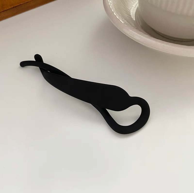 Frosted Matte Banana Clip Korean Simple Hair Clip Resin Acrylic Hairpin Ponytail Barrettes Hair Claw Casual All-match Headdress