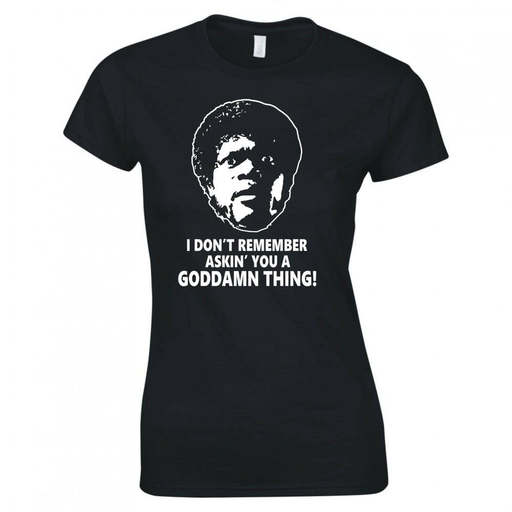Inspired By Pulp Fiction I Dont Remember Askin You Skinny Fit Tshirt
