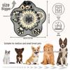 Pet Sniffing Mat - Slow Feed Dog Blanket with Squeaky Flower Design for Puppies and Small To Medium Dogs