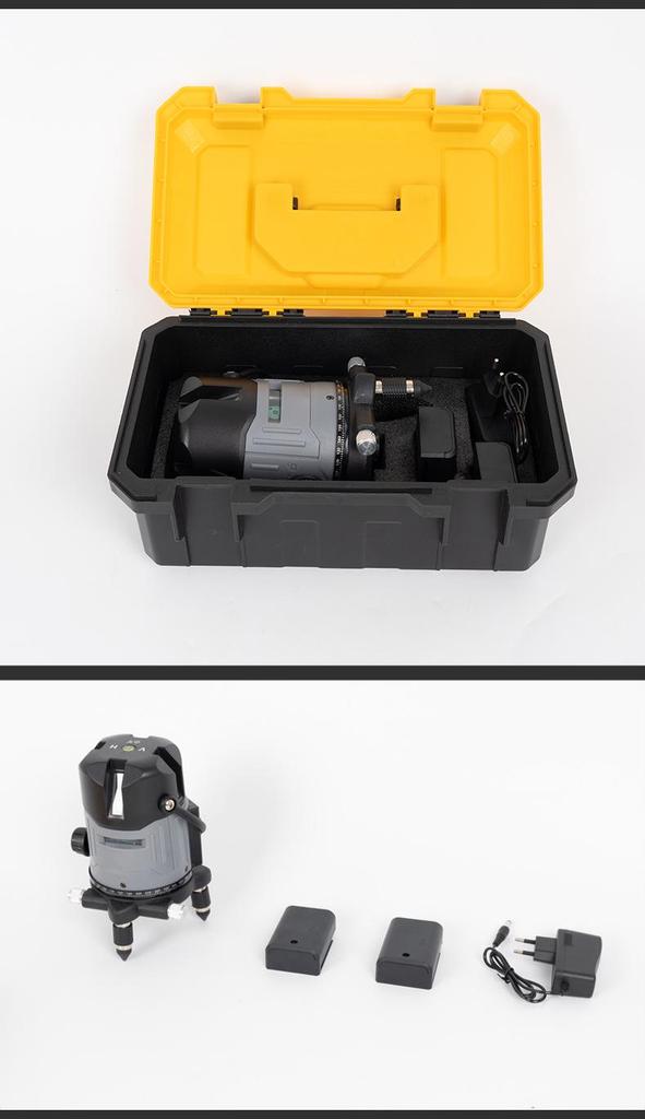 High Precision Green Laser Level with 5-Line Infrared for Outdoor Use