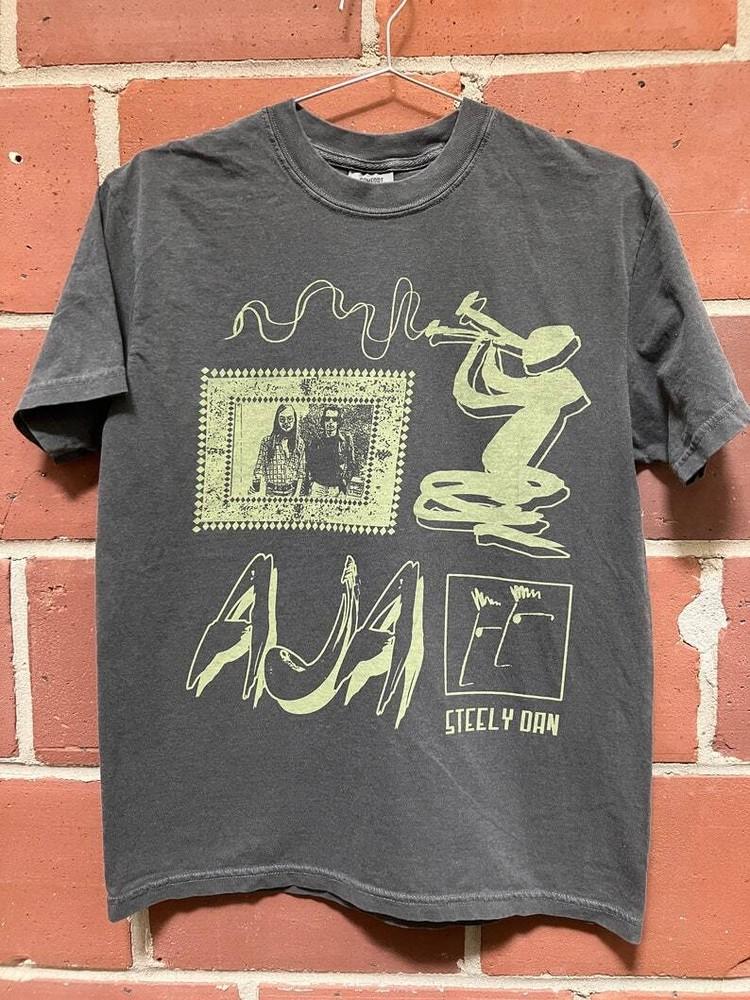 Steely Dan basic black Unisex Reprint short sleeve T shirt Reprint Unisex T-Shirt XXXXL