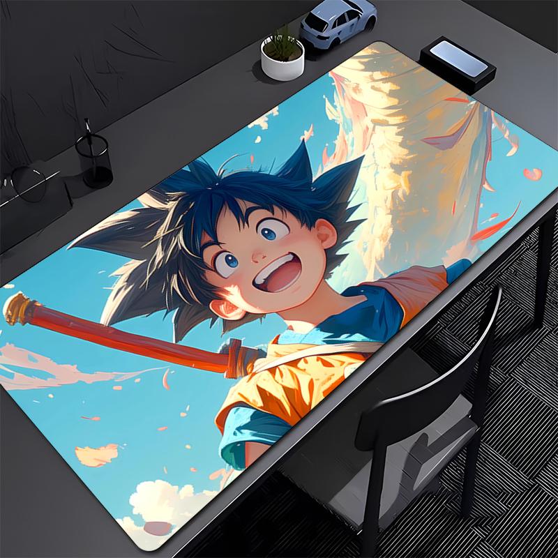 Mouse Pad Large Dragon Ball Anti-Slip Rubber Gaming MousePad Durable Desk Pad for Office and Gaming PC Carpet HD Anime Mousepad