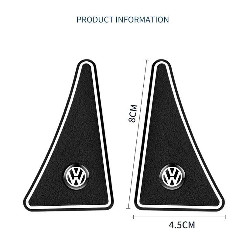 2PCS Car Door Corner Anti-collision Covers Silicone Protector For Volkswagen VW GOLF Polo Tiguan PASSAT JETTA Auto Accessories zr6