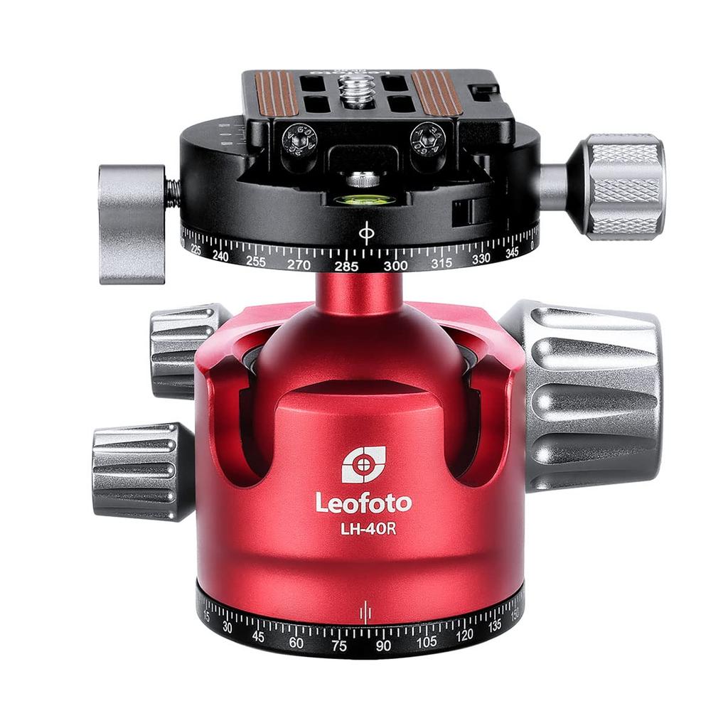 Guľová hlava Leofoto s červenou dovážanou v LH-40R (RD) NP-60, (Oficiálne Japonsko)
