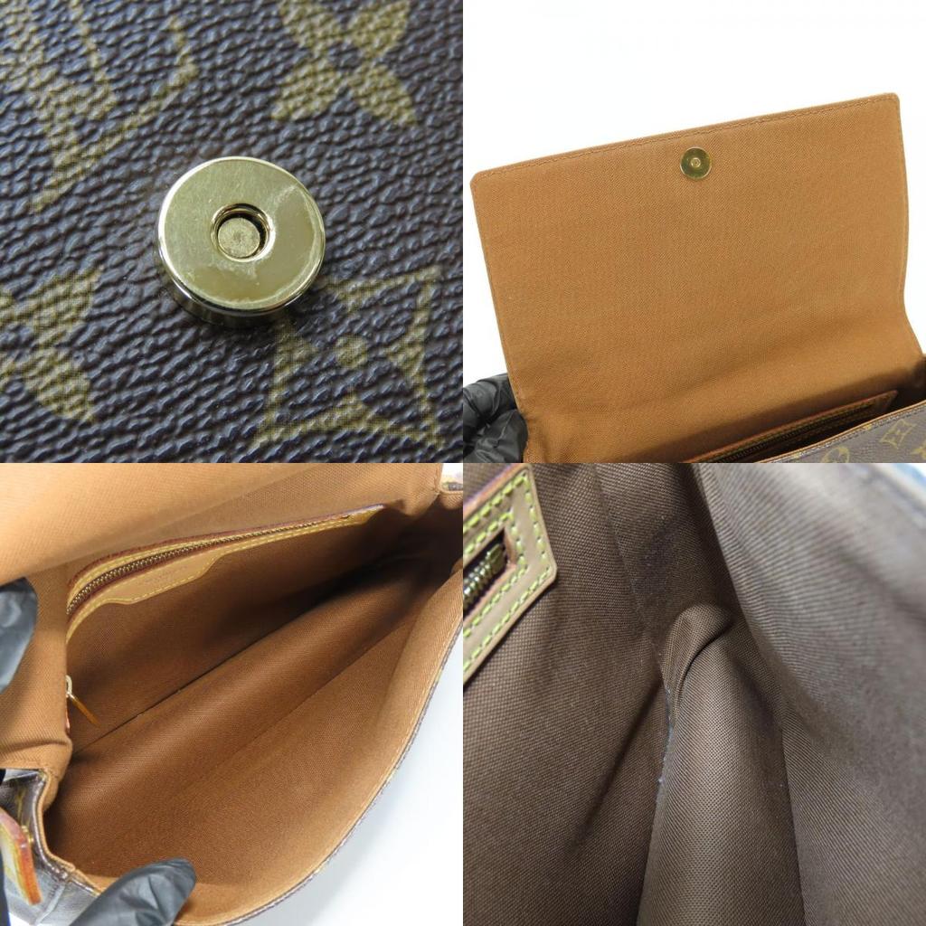 Used LOUIS VUITTON Shoulder Bag Mini Looping M51147 Monogram/Nume Leather Brown