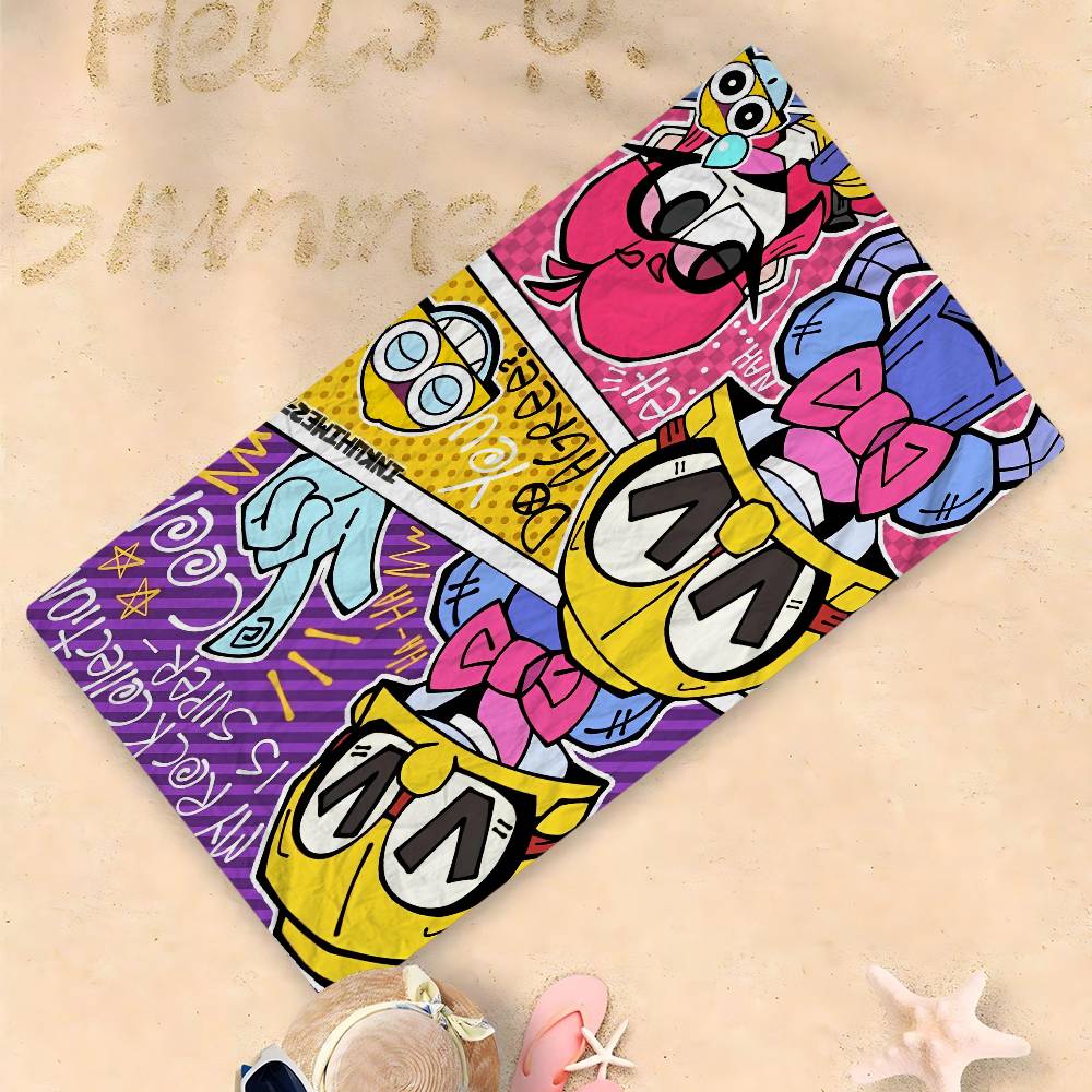 

Cute B-rawl Game S-Stars Bath Towel Microfiber Soft Water Absorbing Breathable For Girl Kids Decorative Cartoon Beach Towel W30*H60(CM)