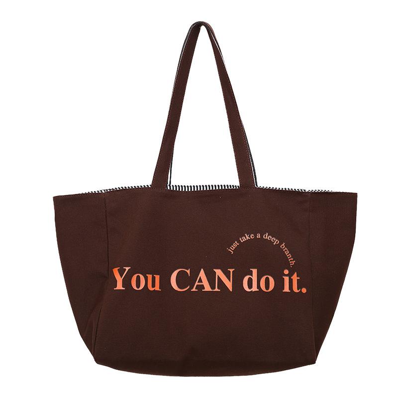 2025 spring and summer new double-sided tote bag women's casual large-capacity striped shoulder bag hand bag