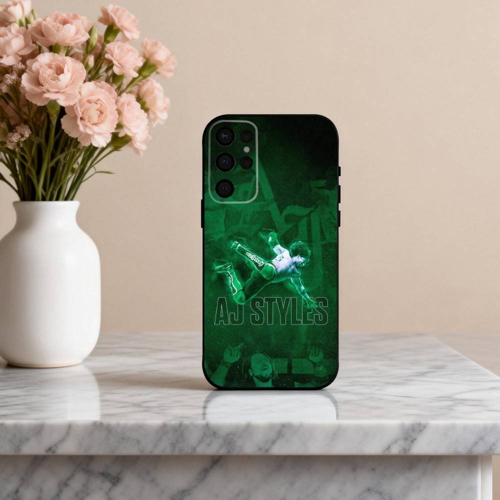 A-Aj Powerful S-Styles-S  Phone Case For Samsung S25,24,23,22,30,21,10,9,Ultra,Plus,Lite,FE,4,5 G Soft Black Case